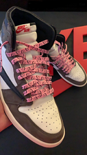 travis scott 1s pink laces